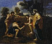 Nicolas Poussin et in arcadia ego oil